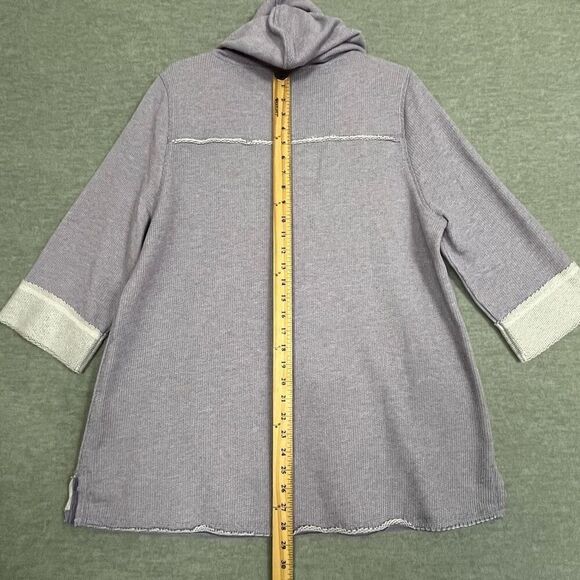 Soft Surroundings Beachy Pullover Womens XL French Terry Hoodie Cozy Casual Easy - Picture 9 of 10